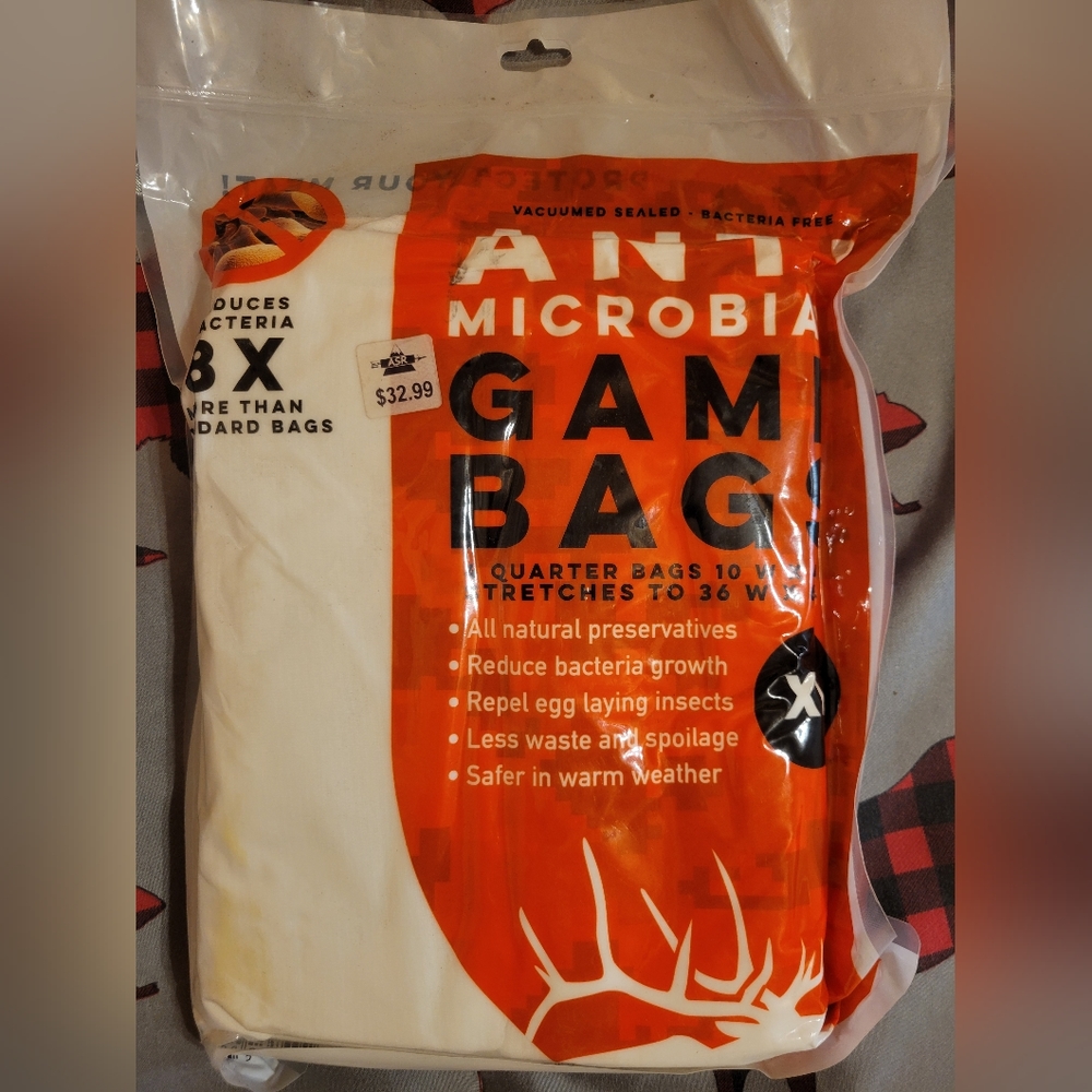 Antibacterial game bags